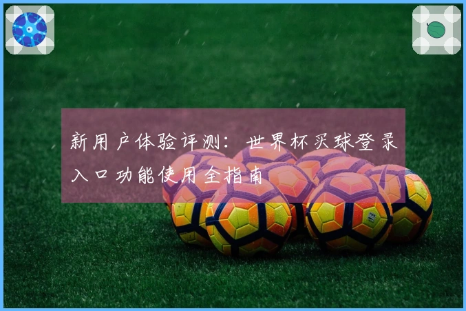 新用户体验评测：世界杯买球登录入口功能使用全指南